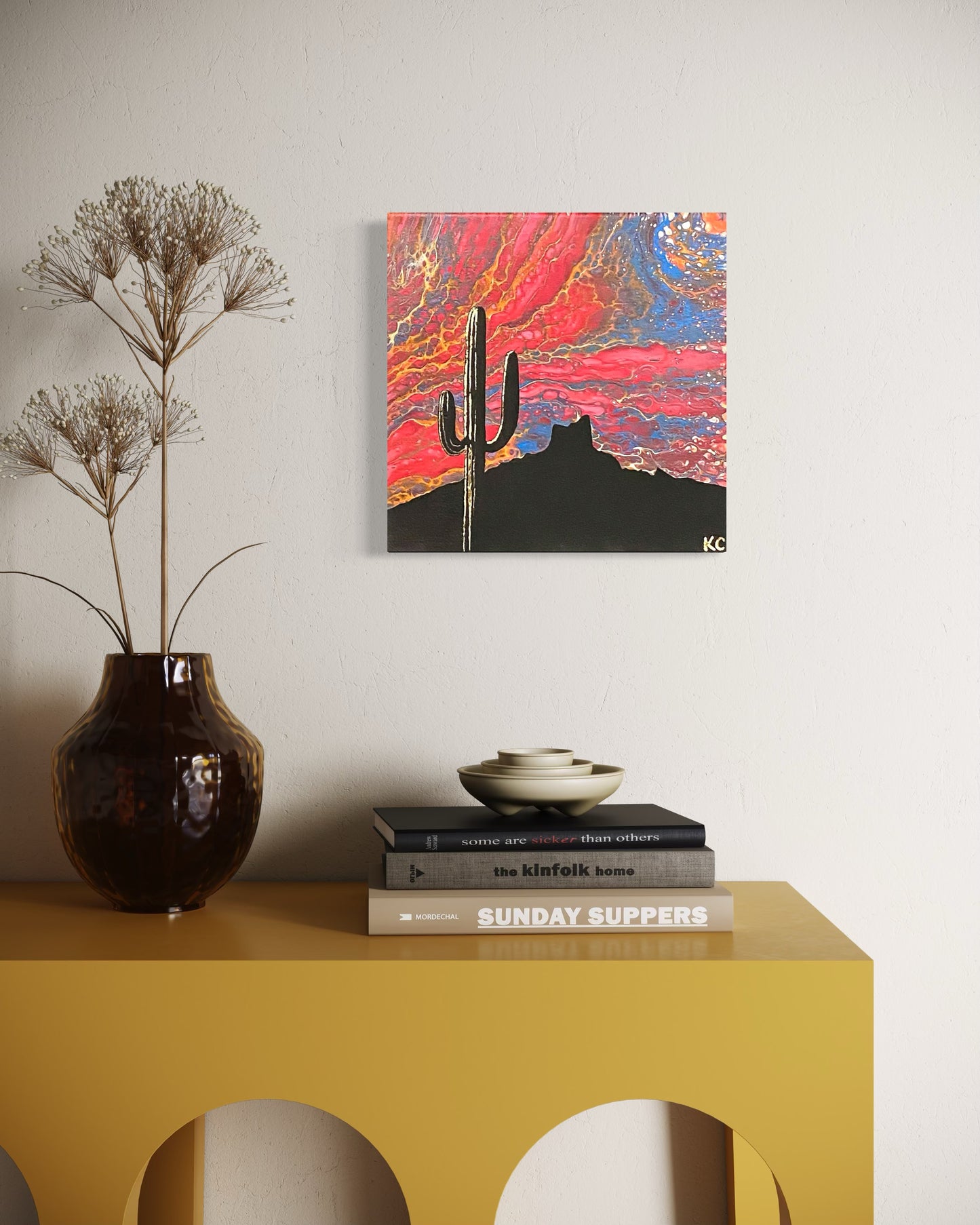 Origin Collection: “Picacho Ember” 12x12”