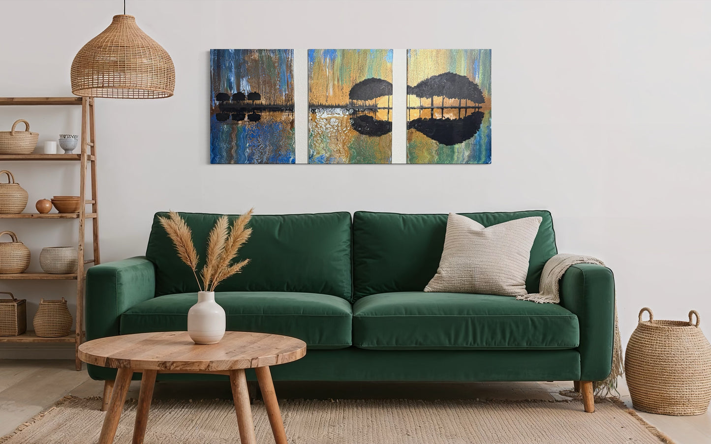 Independent Piece: “Song of the Horizon” (Three 24x18 panels)