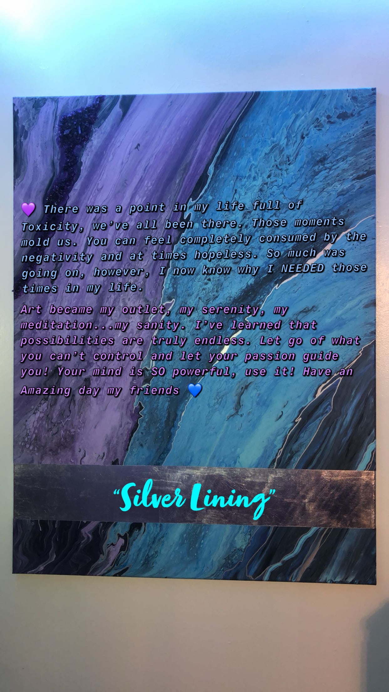 Silver Lining Series: “Beauty of the Storm” 24x36”