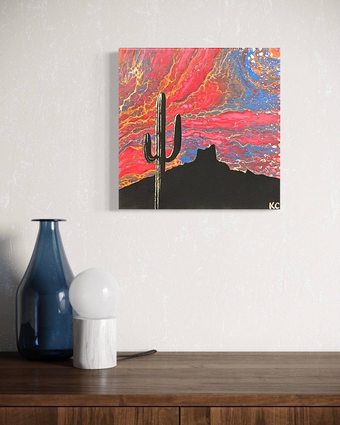 Origin Collection: “Picacho Ember” 12x12”