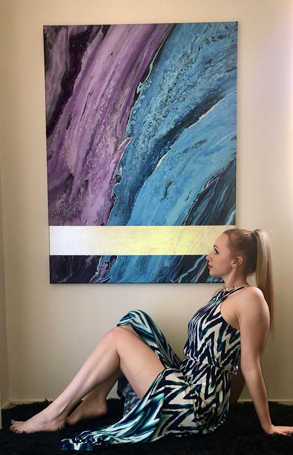 Silver Lining Series: “Beauty of the Storm” 24x36”